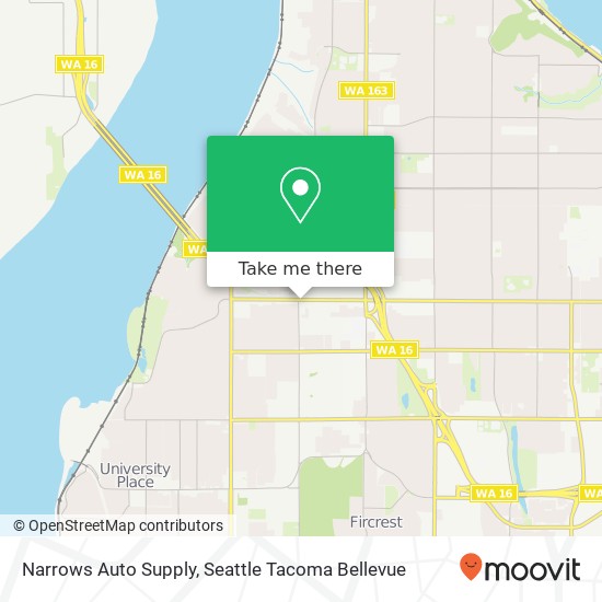 Mapa de Narrows Auto Supply