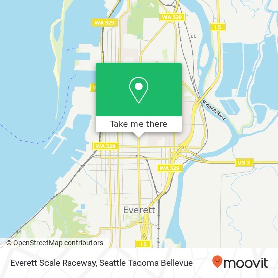 Mapa de Everett Scale Raceway