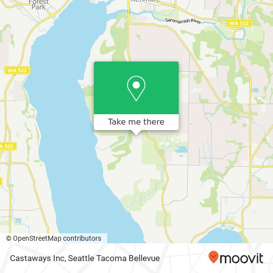 Castaways Inc map