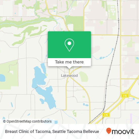 Breast Clinic of Tacoma map