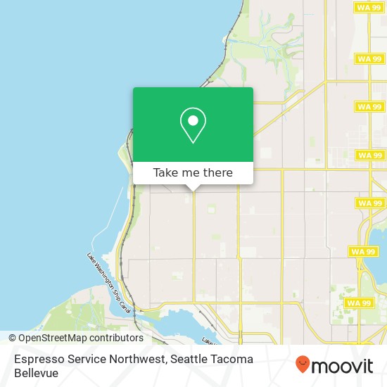 Espresso Service Northwest map