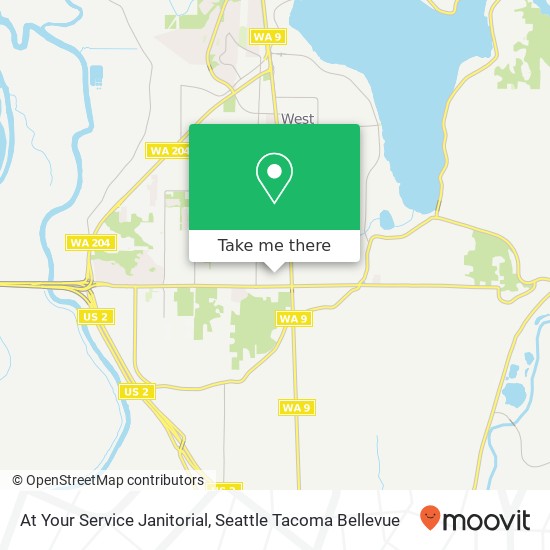 At Your Service Janitorial map