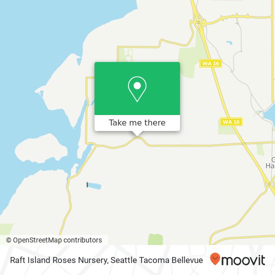 Mapa de Raft Island Roses Nursery