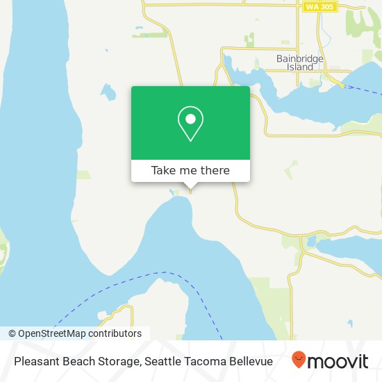 Pleasant Beach Storage map