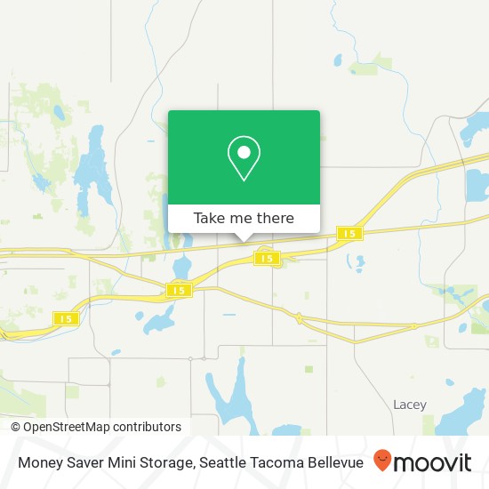 Mapa de Money Saver Mini Storage