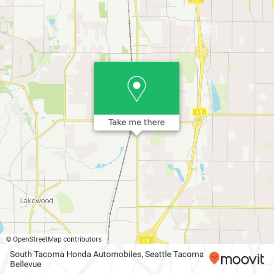 South Tacoma Honda Automobiles map