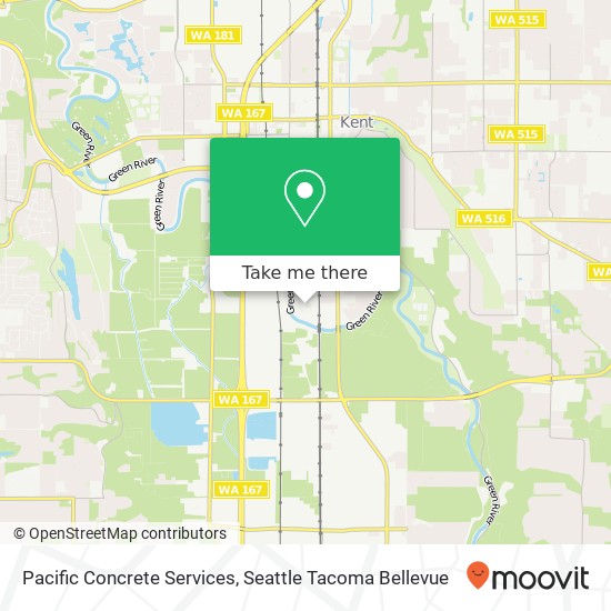 Pacific Concrete Services map