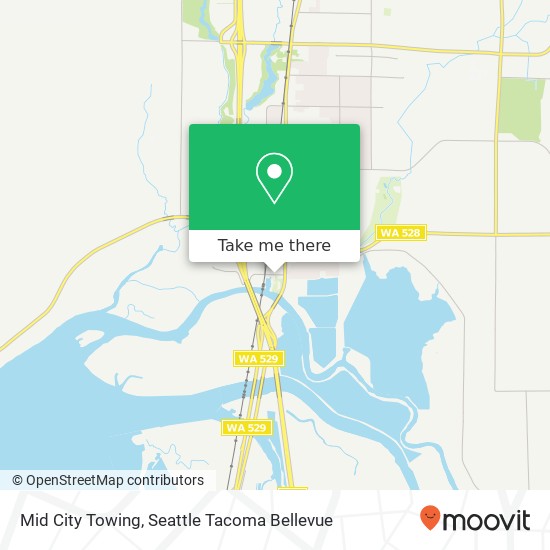 Mid City Towing map