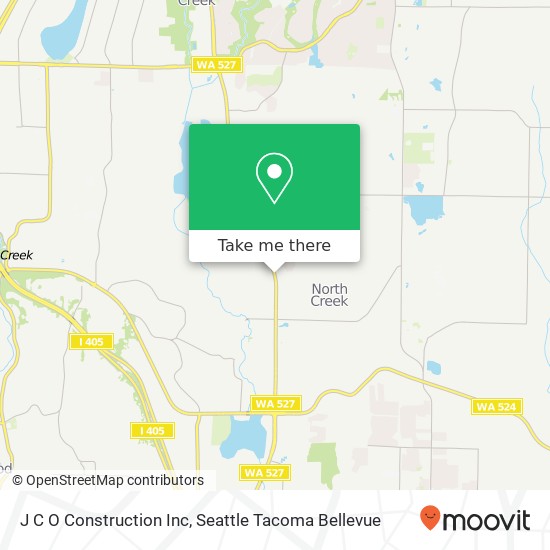 J C O Construction Inc map