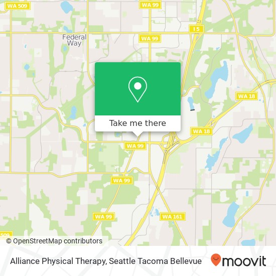 Alliance Physical Therapy map