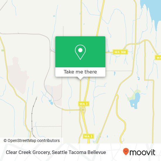 Clear Creek Grocery map