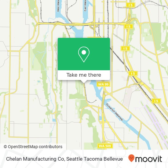 Chelan Manufacturing Co map