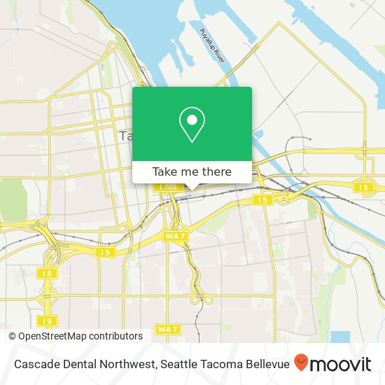 Mapa de Cascade Dental Northwest