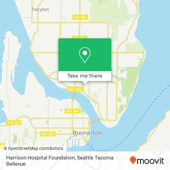 Mapa de Harrison Hospital Foundation