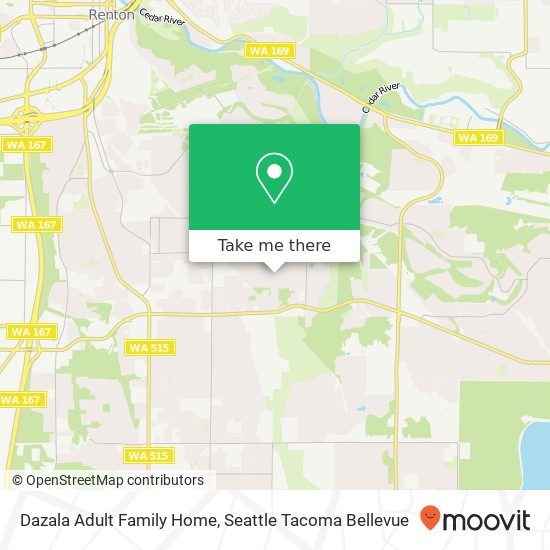 Dazala Adult Family Home map