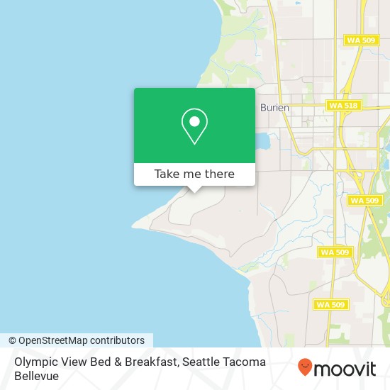 Mapa de Olympic View Bed & Breakfast