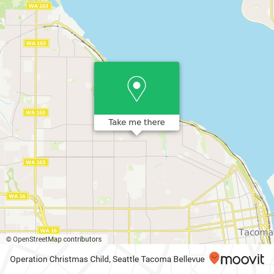 Operation Christmas Child map