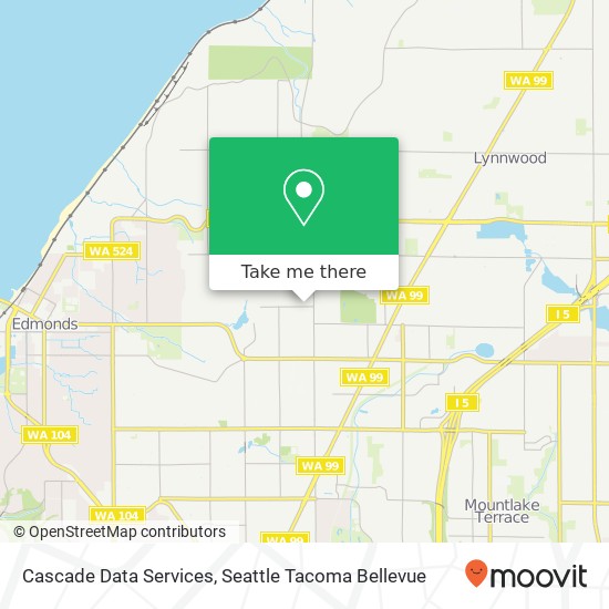 Cascade Data Services map