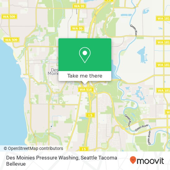 Mapa de Des Moinies Pressure Washing