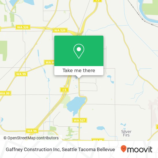 Mapa de Gaffney Construction Inc