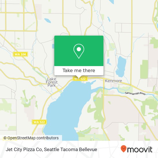 Mapa de Jet City Pizza Co