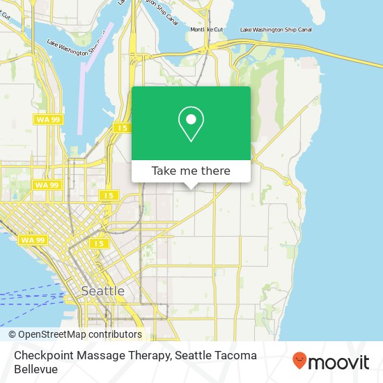 Mapa de Checkpoint Massage Therapy
