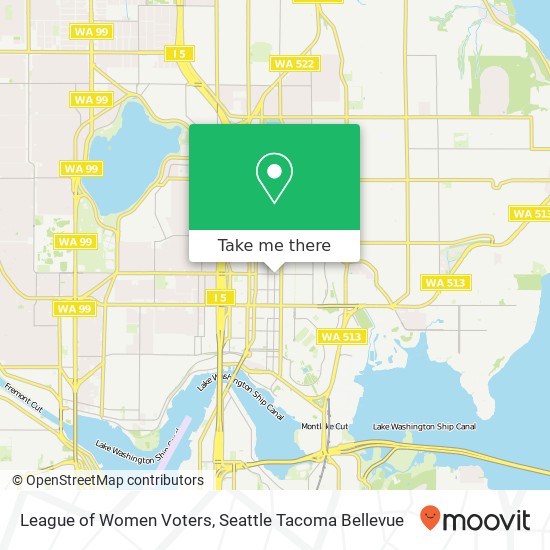 League of Women Voters map