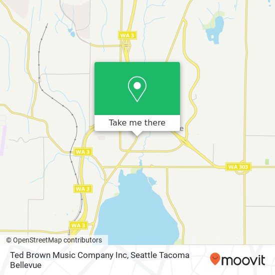 Ted Brown Music Company Inc map