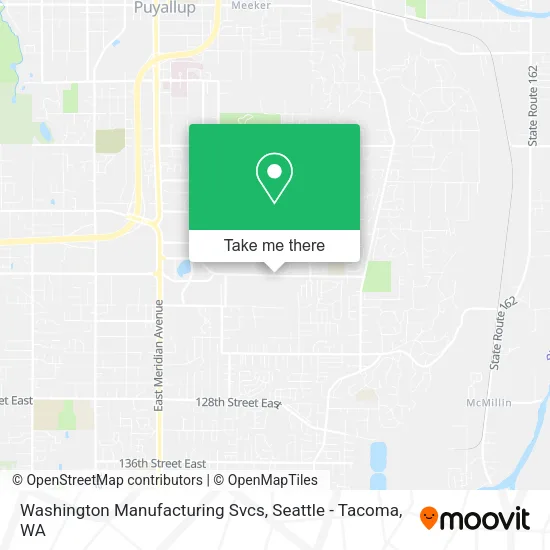 Mapa de Washington Manufacturing Svcs