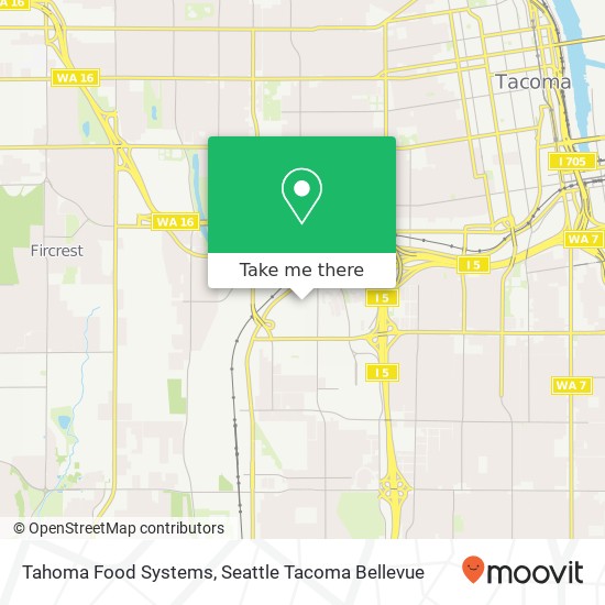 Tahoma Food Systems map