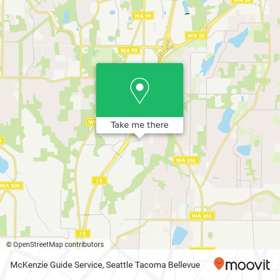 McKenzie Guide Service map