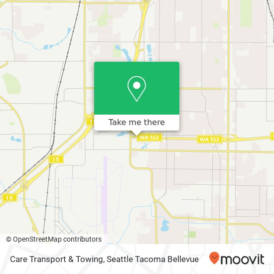 Care Transport & Towing map