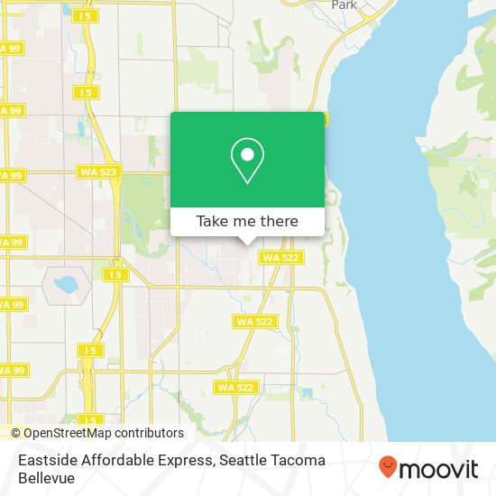 Eastside Affordable Express map