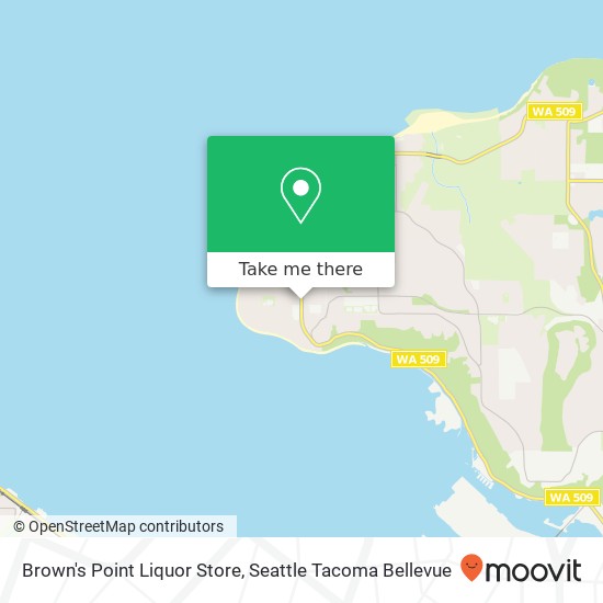 Brown's Point Liquor Store map