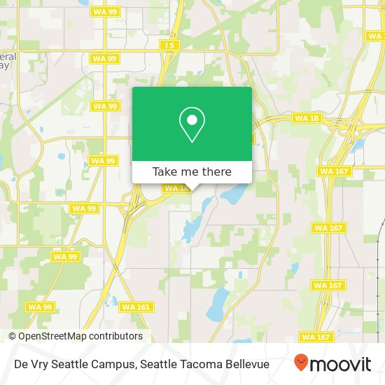 Mapa de De Vry Seattle Campus