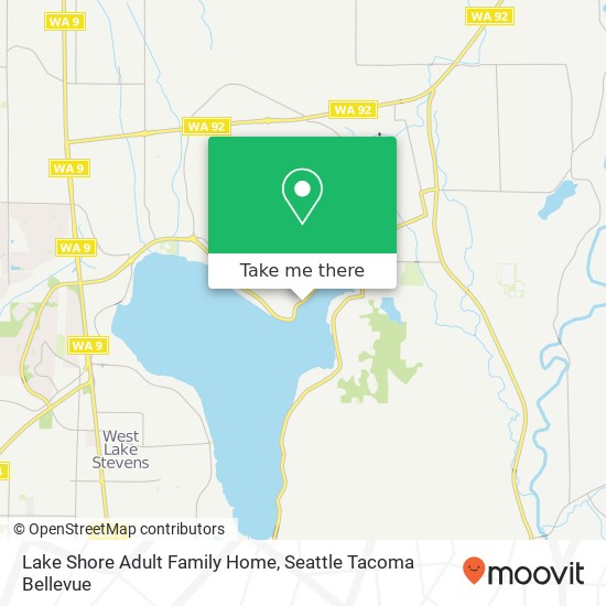Lake Shore Adult Family Home map