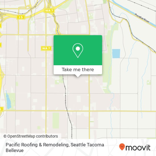 Pacific Roofing & Remodeling map