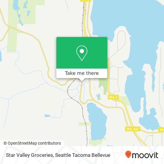Mapa de Star Valley Groceries