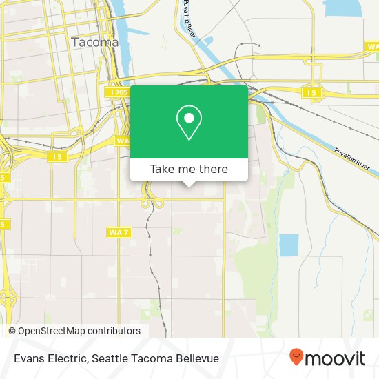 Mapa de Evans Electric