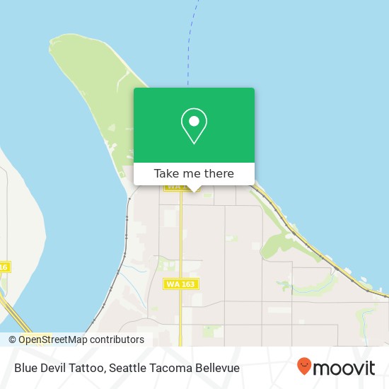 Blue Devil Tattoo map