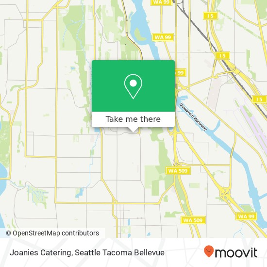 Joanies Catering map