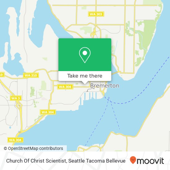 Church Of Christ Scientist map