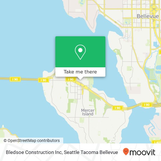 Mapa de Bledsoe Construction Inc