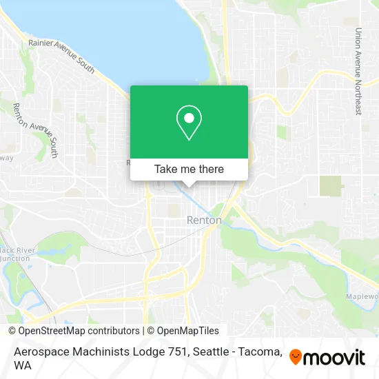 Mapa de Aerospace Machinists Lodge 751