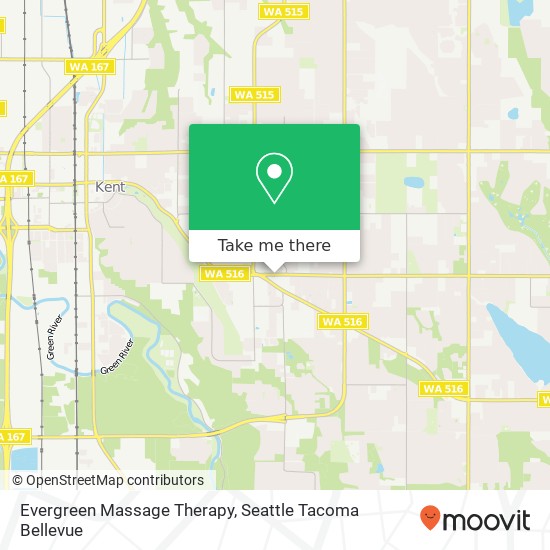 Evergreen Massage Therapy map