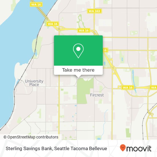 Sterling Savings Bank map