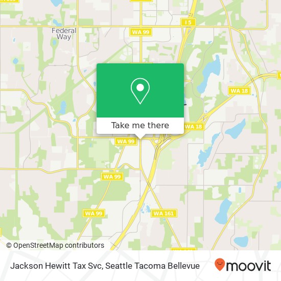 Mapa de Jackson Hewitt Tax Svc