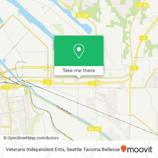 Veterans Independent Ents map