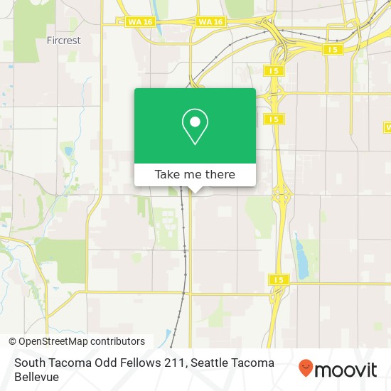 South Tacoma Odd Fellows 211 map