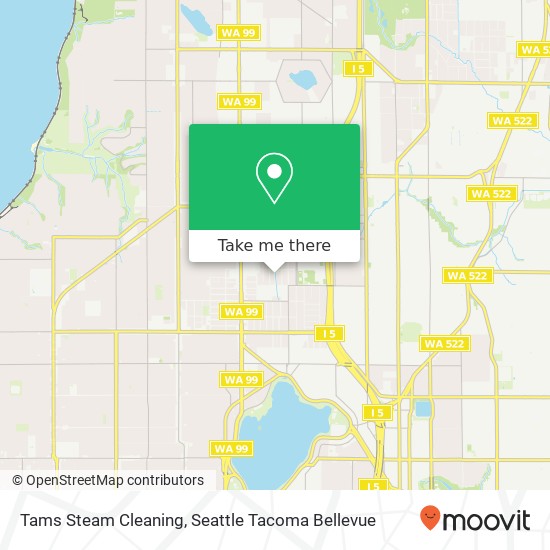 Tams Steam Cleaning map